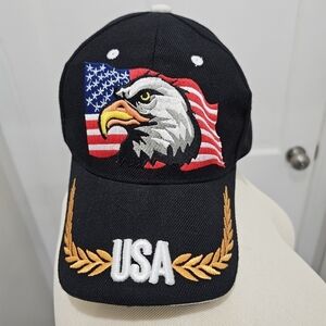 Eagle American Flag Baseball Cap